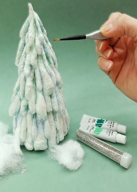 Ватная игрушка-ёлочка. Мастер-класс