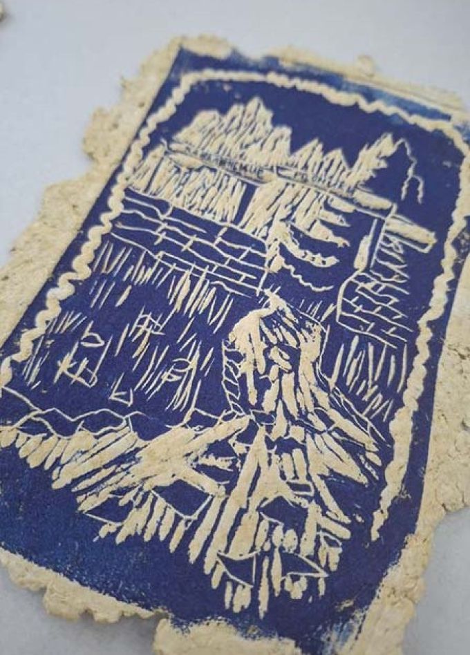 Новогодняя открытка. Мастер-класс