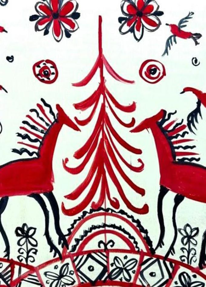 Мастер-класс "Мезенская роспись"