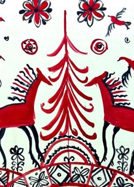 Мастер-класс "Мезенская роспись"