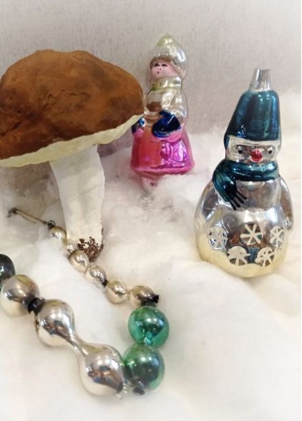 Ватная ёлочная игрушка