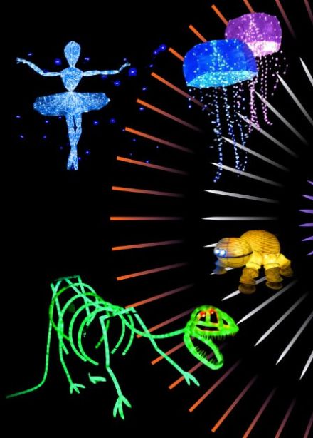 Представление световых кукол