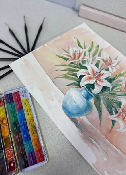 Весенний натюрморт. Мастер-класс.