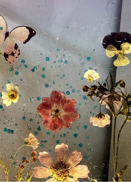 Ночник с сухоцветами