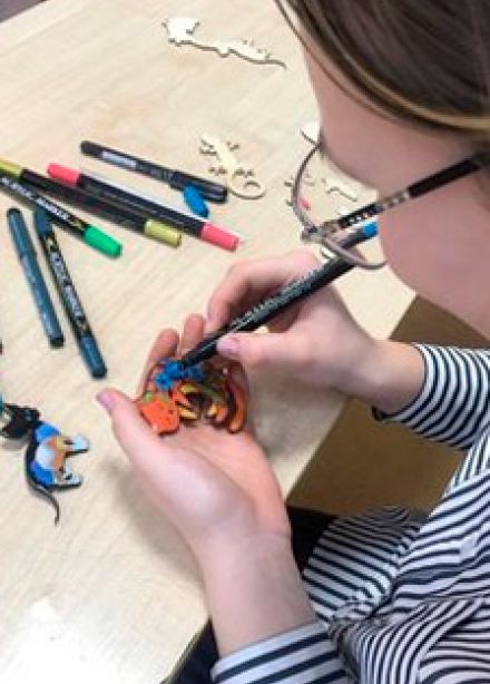 Роспись броши. Мастер-класс