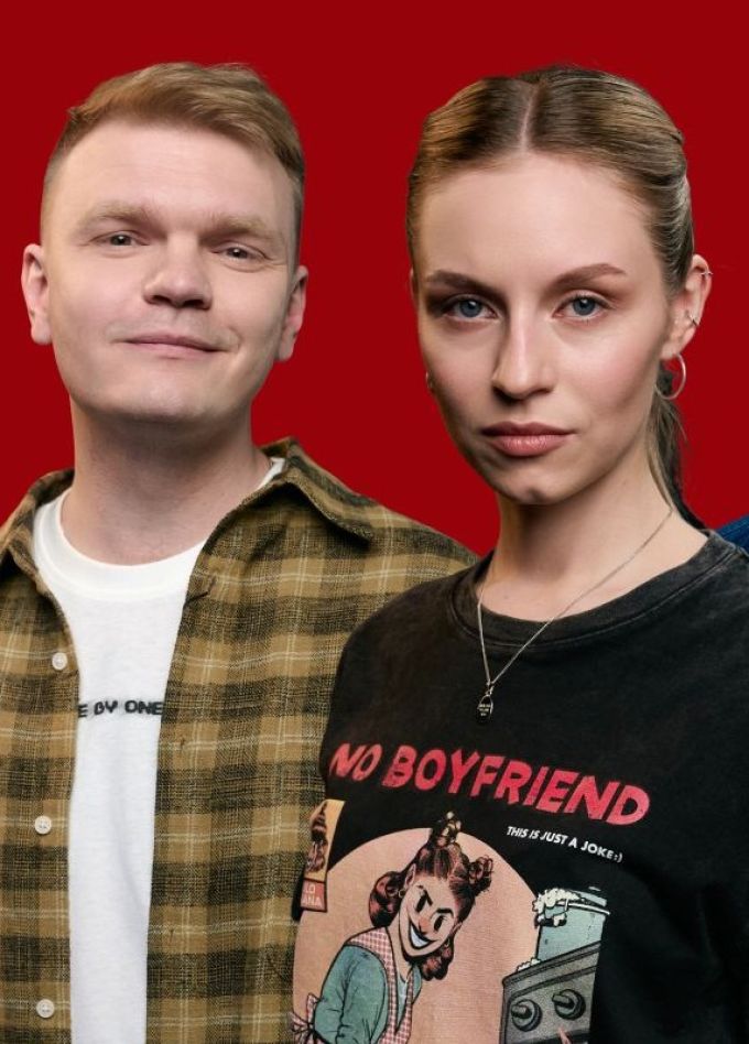 Игорь Пименов, Миша Переходько и Валерия Денисова. Стендап