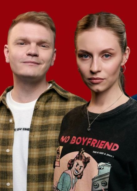 Игорь Пименов, Миша Переходько и Валерия Денисова. Стендап